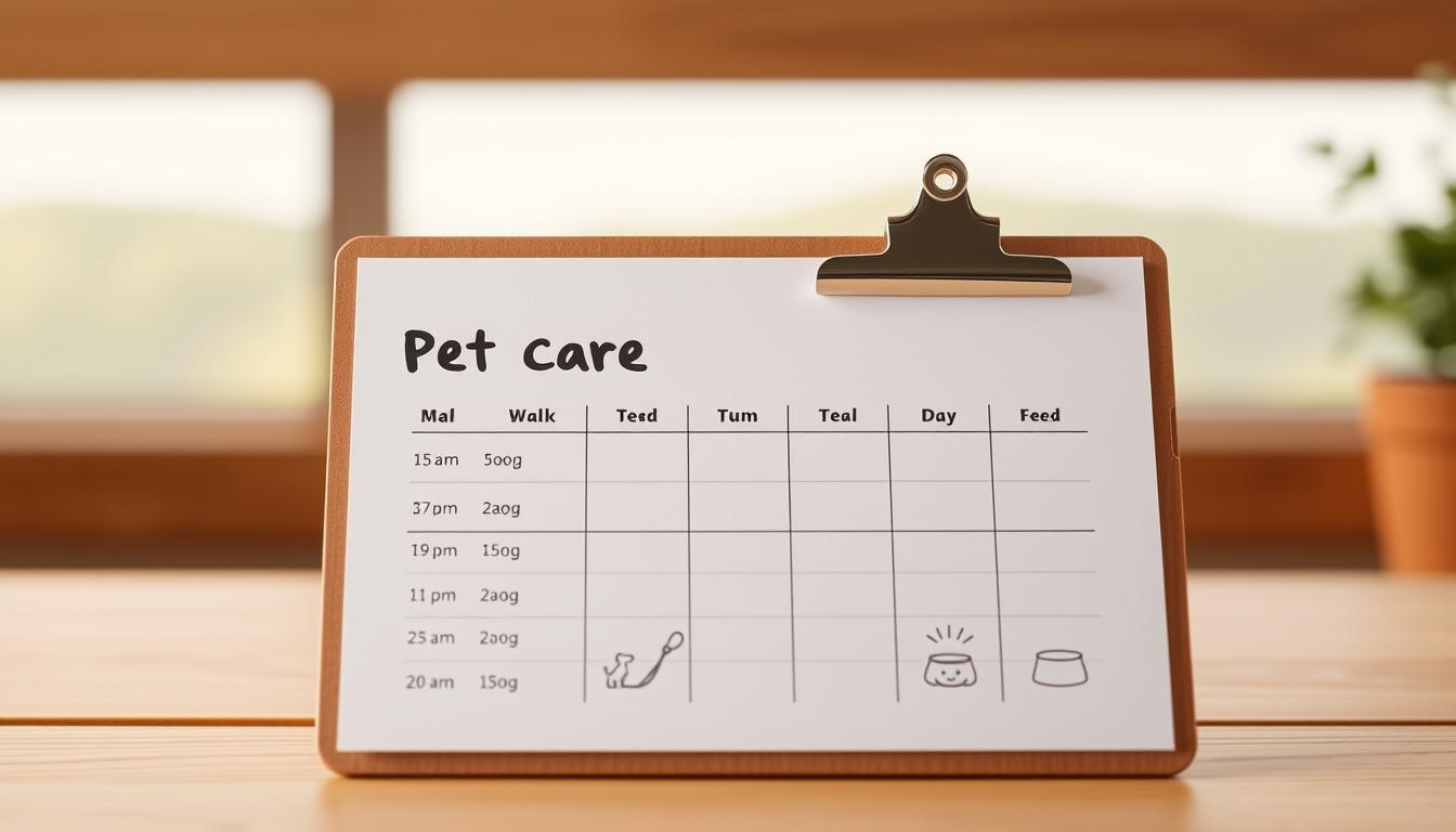 Pet Care Chart: Schedule Walks and Feedings โ Bright Whisk